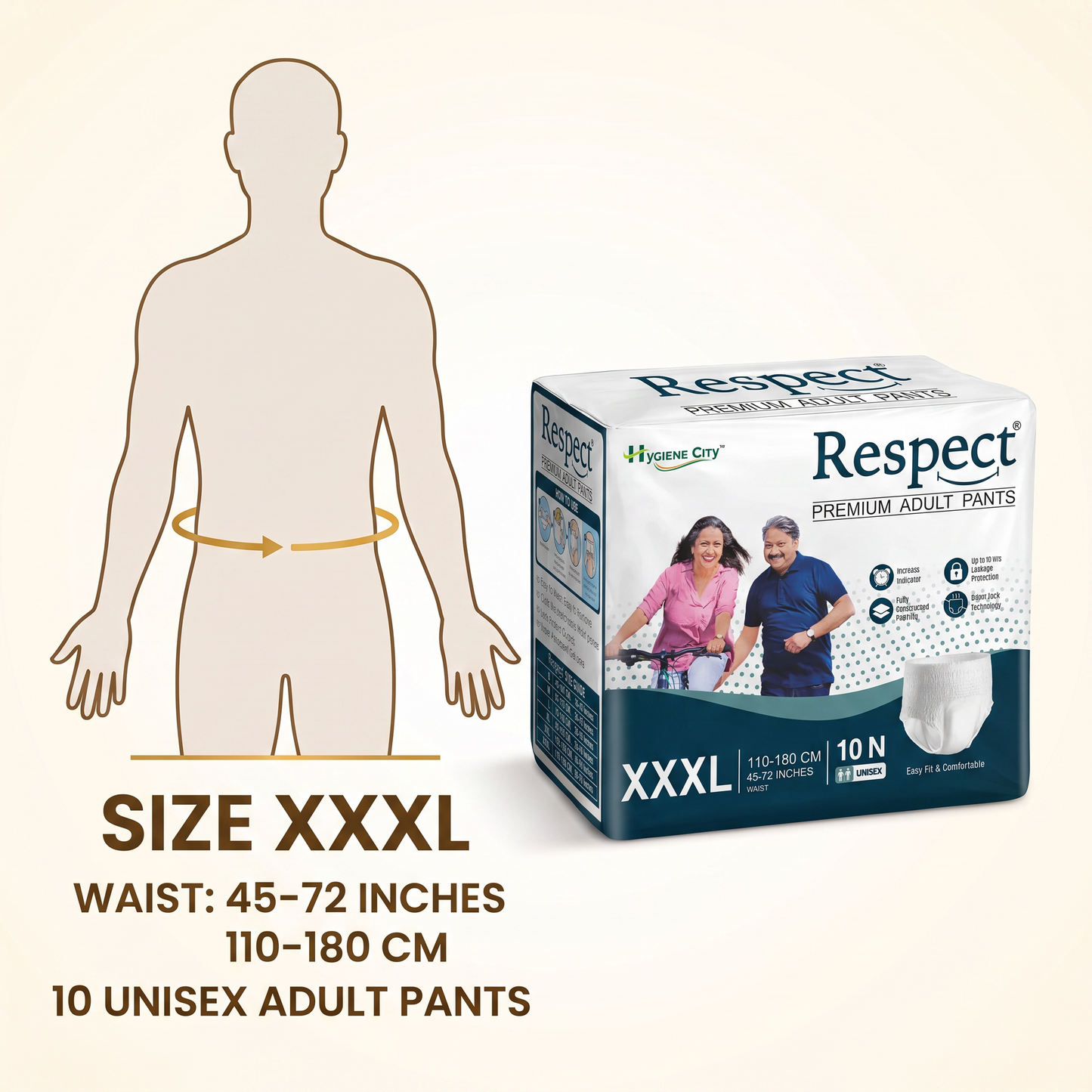 Hygiene City™ Respect Premium Adult Diaper Pants – Unisex