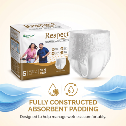 Hygiene City™ Respect Premium Adult Diaper Pants – Unisex