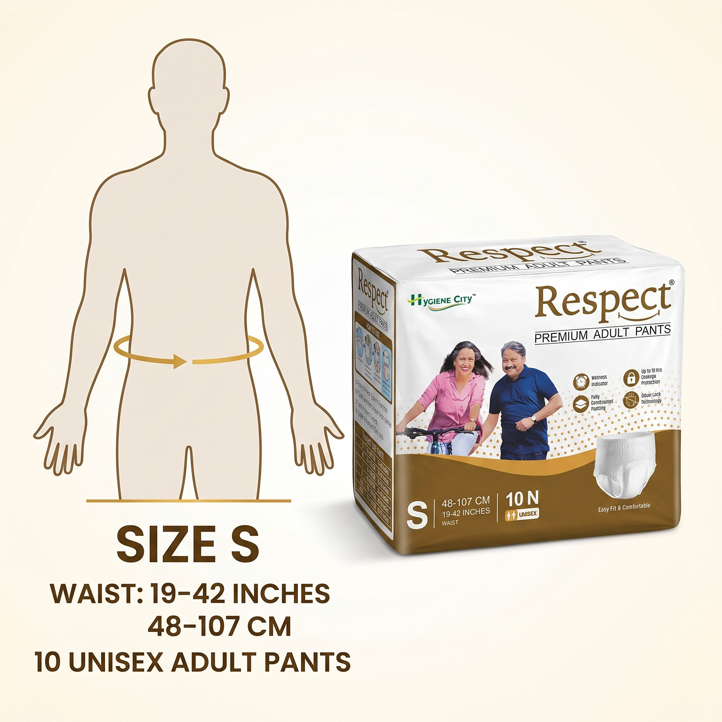 Hygiene City™ Respect Premium Adult Diaper Pants – Unisex